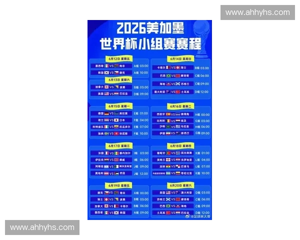 2026国际足联世界杯精彩赛事资讯与最新赛程全览